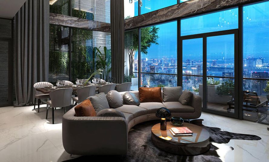 Bán căn hộ VIP Sky Villa Noble Crystal Tây Hồ, hướng Nam view sân Golf siêu đẹp